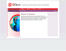 Tablet Screenshot of chemquest.co.uk