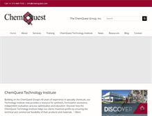 Tablet Screenshot of chemquest.com